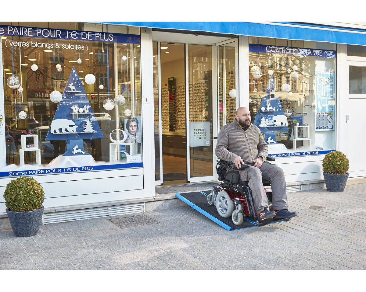 Rampe d'accès pliable en aluminium AVEC carillon