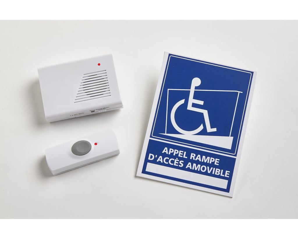 Rampe d'accès pliable en aluminium AVEC carillon