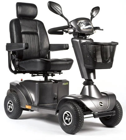Scooter de mobilité grand format Sunrise Medical S425 12 kmh, haut de gamme, vert et argent