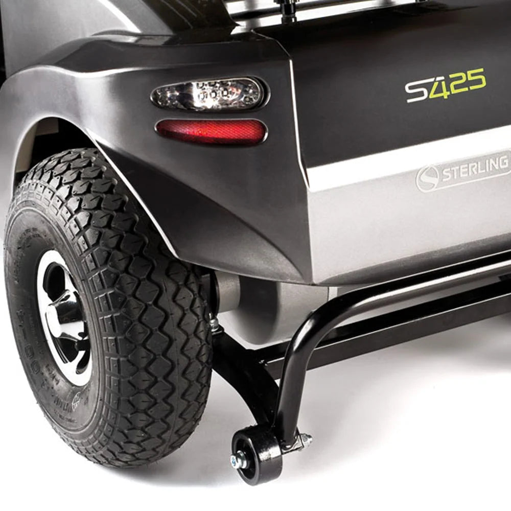 Scooter de mobilité grand format Sunrise Medical S425 12 kmh, haut de gamme, vert et argent